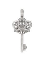 Подвеска из белого золота c бриллиантами