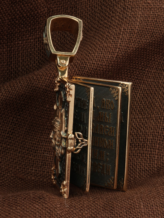 Нательная икона из красного золота 585 пробы