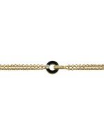 Браслет из лимонного золота c бриллиантами и ониксом