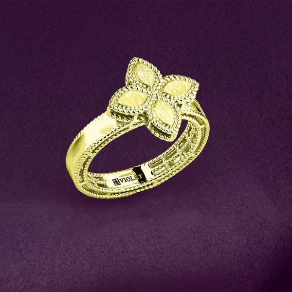 Кольцо из лимонного золота 585 пробы