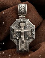 Крест из белого золота