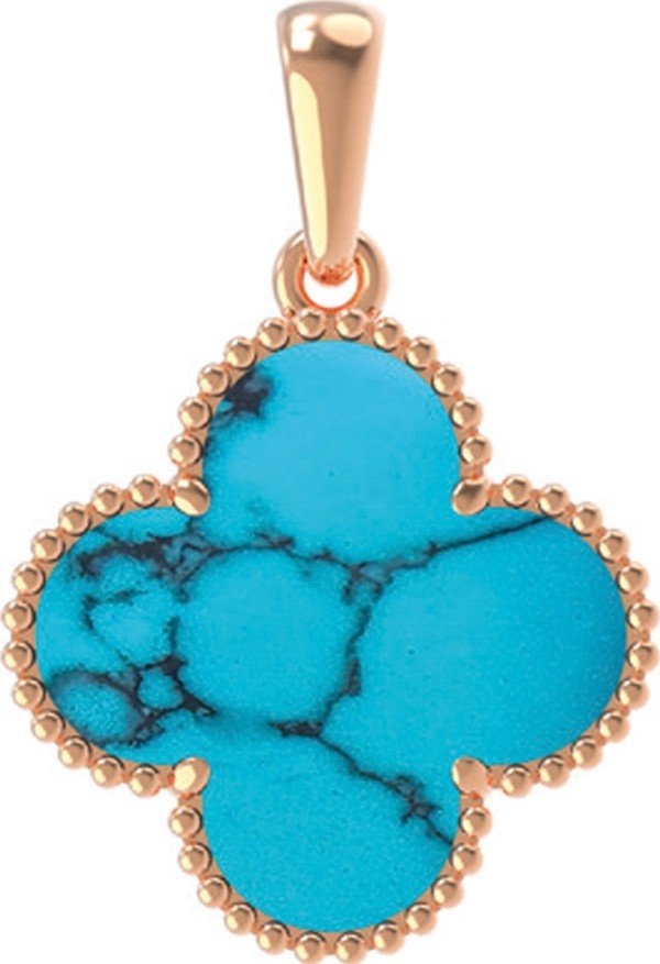 Подвеска из золота c бирюзой