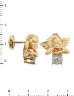 Серьги из золота c бриллиантами