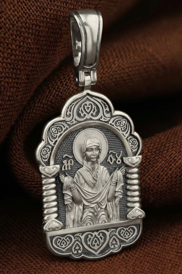 Образок из белого золота