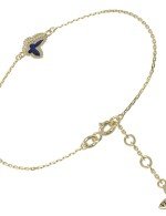 Браслет из лимонного золота c лазуритом