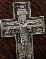 Крест из белого золота
