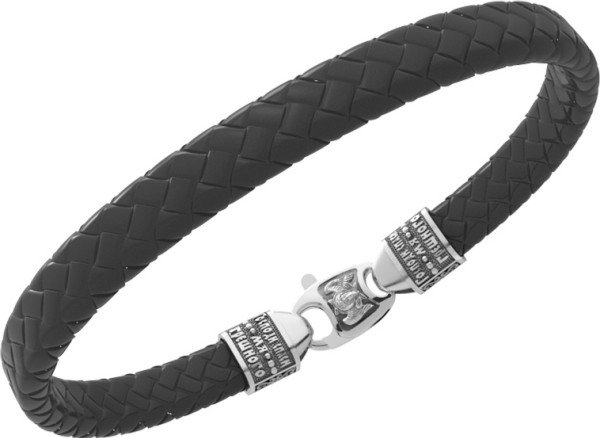 Браслет из белого золота c шнурком