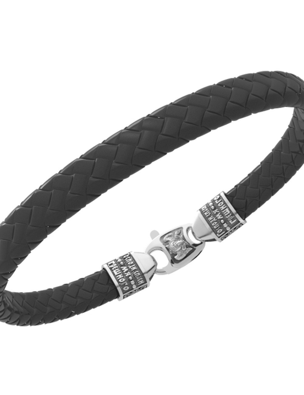 Браслет из белого золота c шнурком