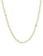 Цепь из лимонного золота c фианитом