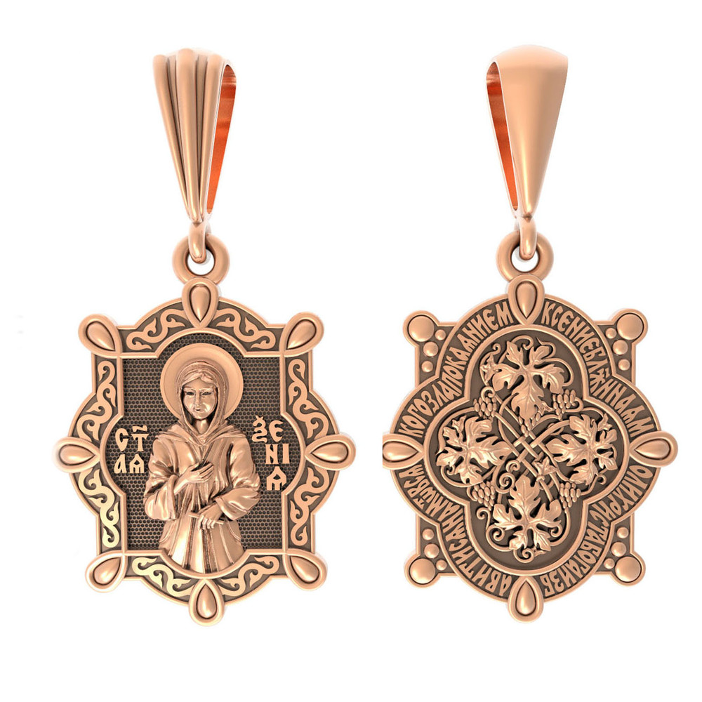 Образок из красного золота 585 пробы