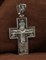 Крест из белого золота