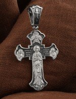 Крест из белого золота