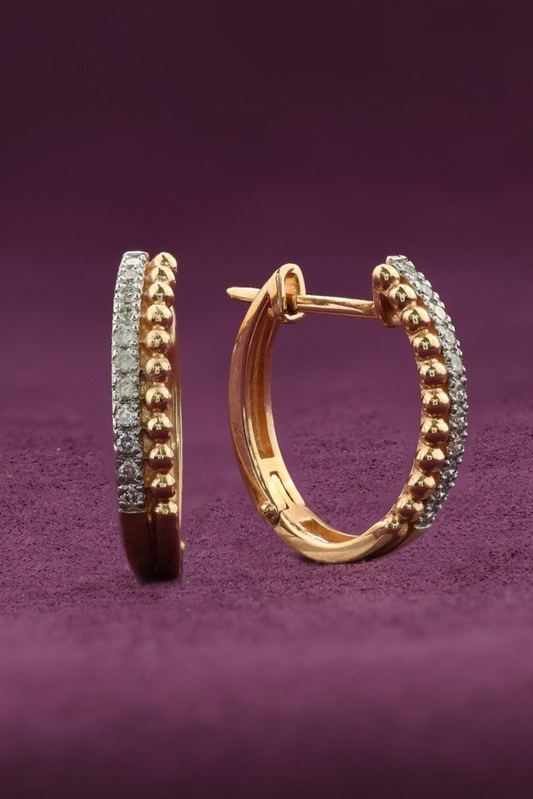 Серьги из золота c бриллиантами