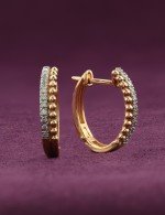 Серьги из золота c бриллиантами