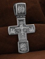 Крест из белого золота