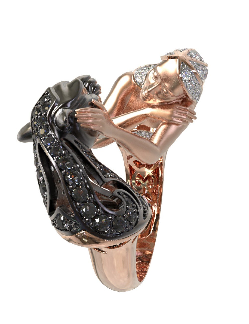 Кольцо из золота c фианитом