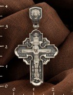 Крест из белого золота