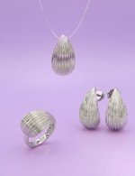 Серьги из белого золота 585 пробы