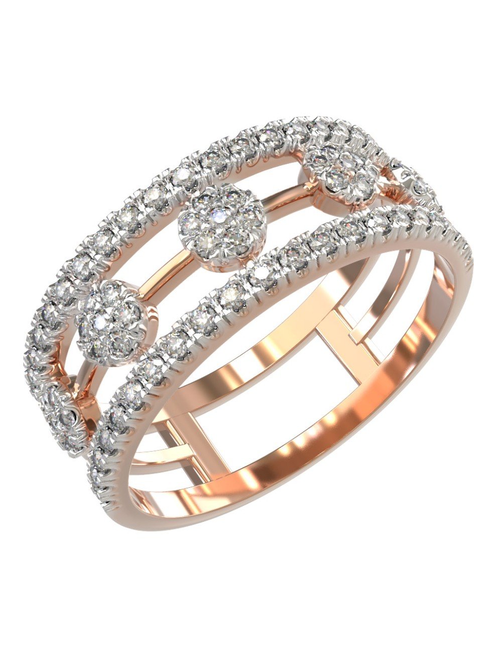 Кольцо из золота c бриллиантами