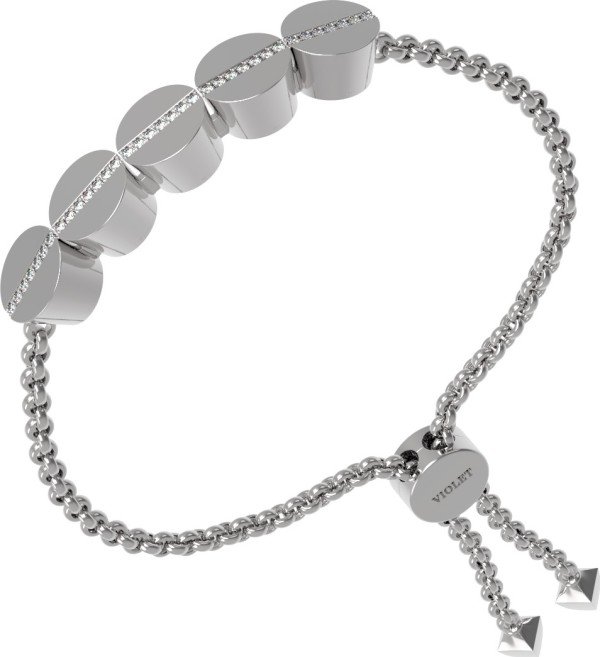 Браслет из белого золота c бриллиантами