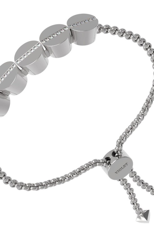 Браслет из белого золота c бриллиантами