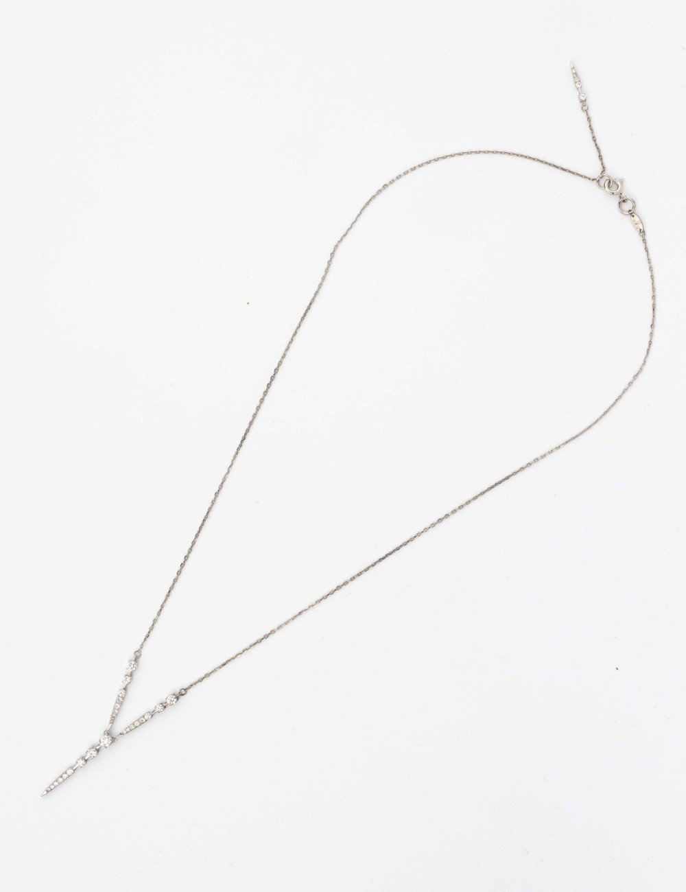 Колье из белого золота c бриллиантами