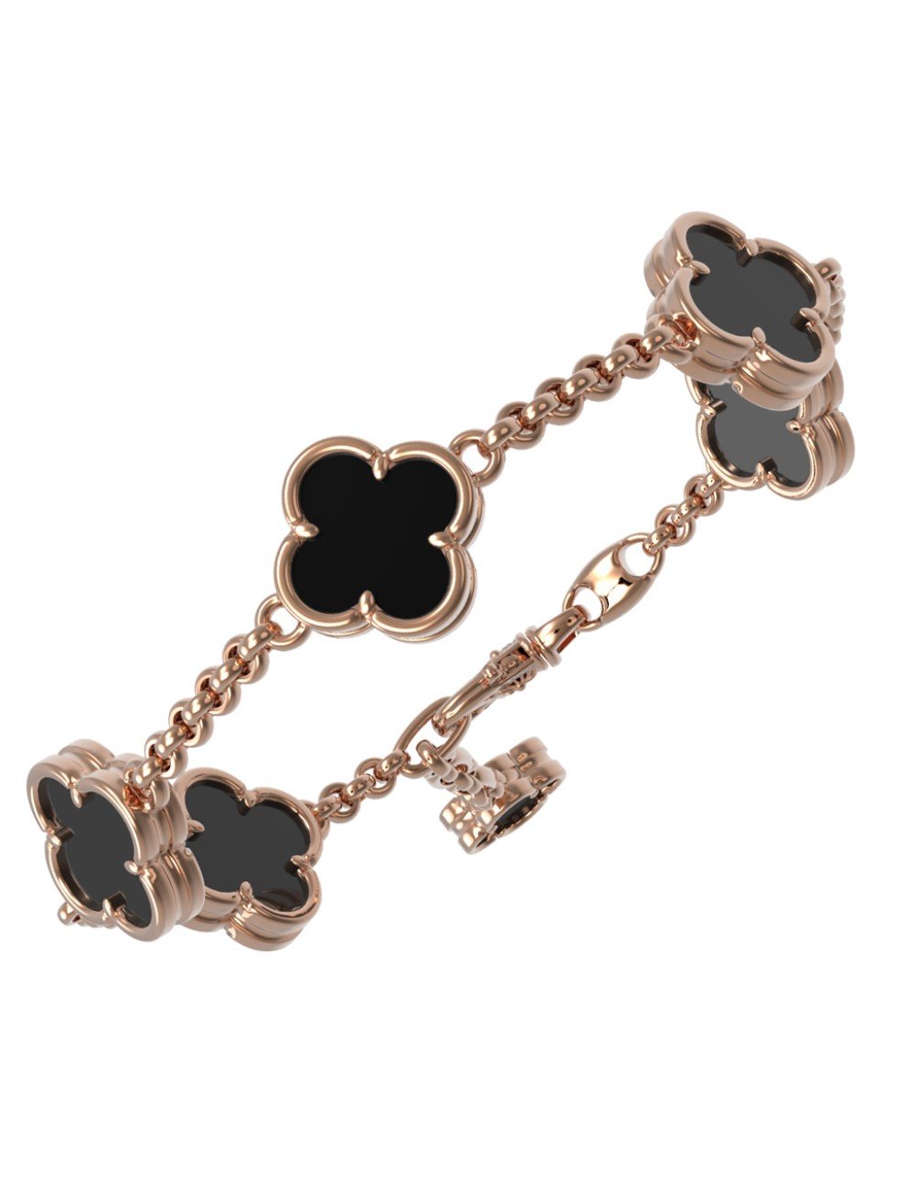 Браслет из золота c ониксом