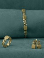 Серьги из лимонного золота