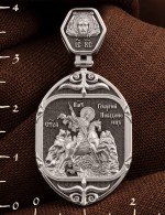 Образок из белого золота