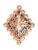 Подвеска из золота c ониксом и перламутром