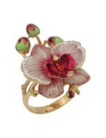 Кольцо из золота c эмалью