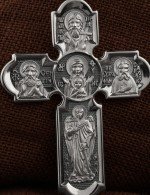 Крест из белого золота