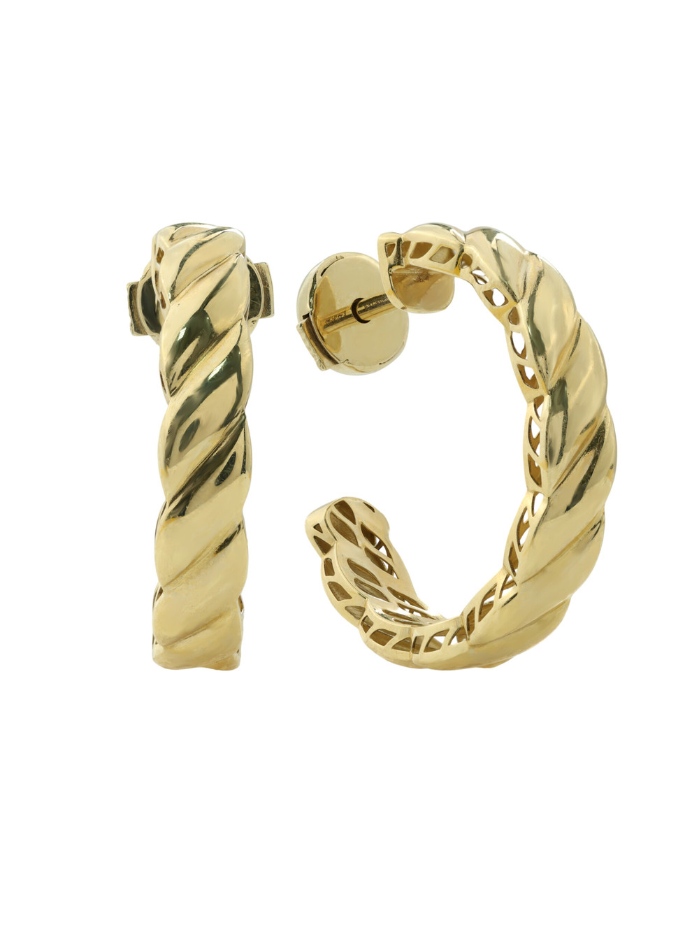 Серьги из лимонного золота 585 пробы