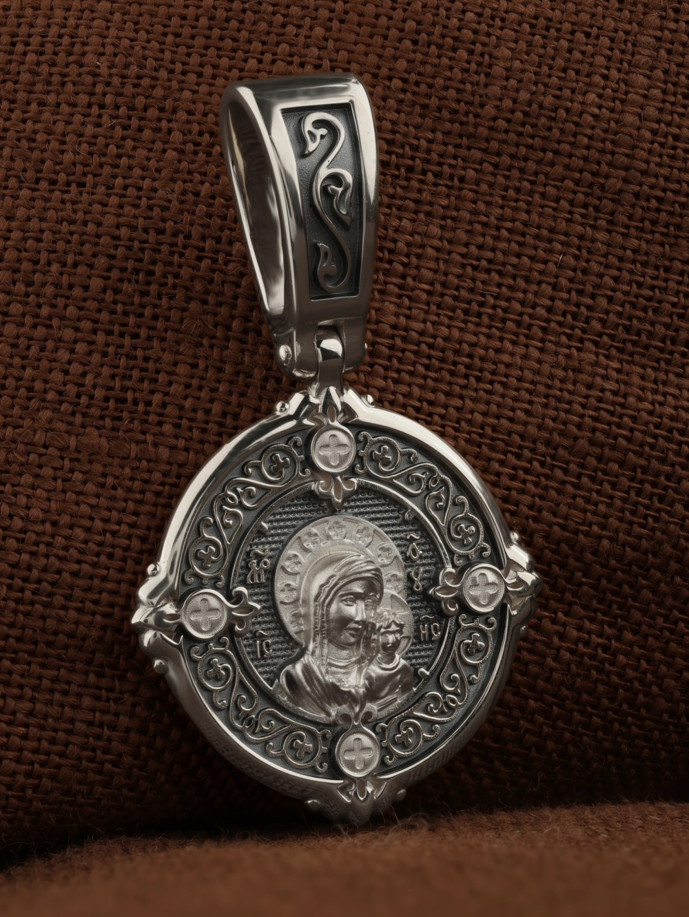 Образок из белого золота 585 пробы