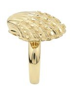 Кольцо из лимонного золота c рубином