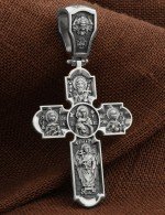 Крест из белого золота