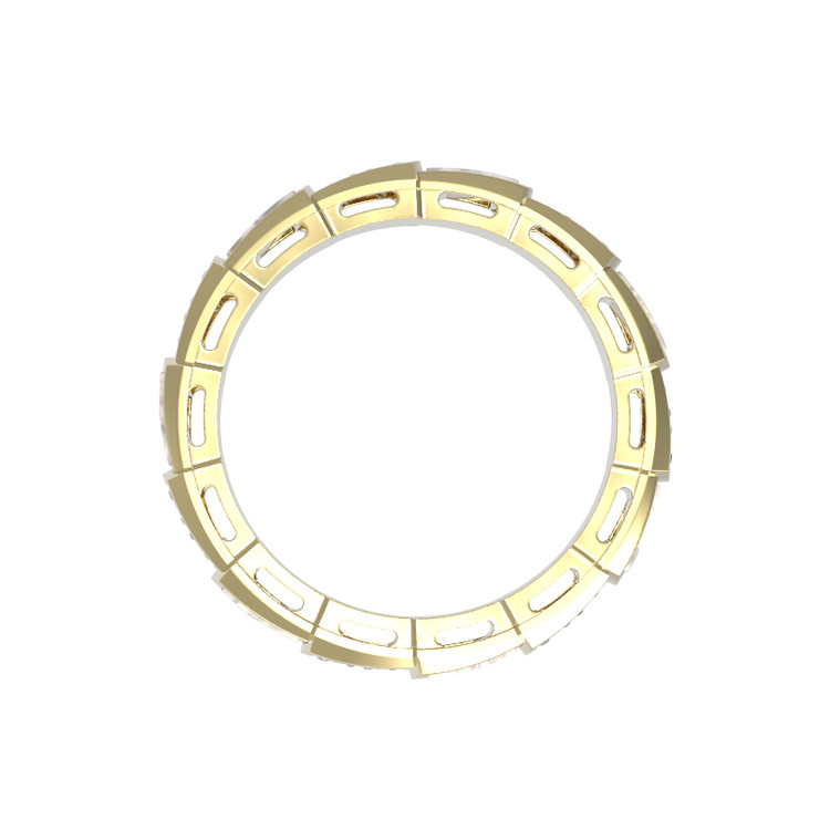 Кольцо из лимонного золота 585 пробы c бриллиантами и перламутром