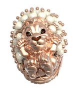 Кольцо из золота c эмалью и жемчугом