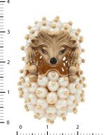 Подвеска из золота c эмалью и жемчугом