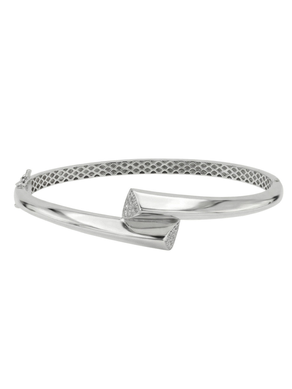 Браслет из белого золота 585 пробы c бриллиантами