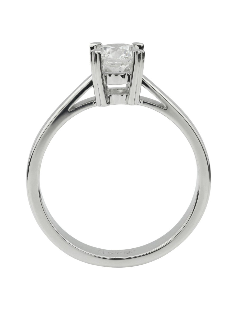 Кольцо из белого золота c бриллиантами