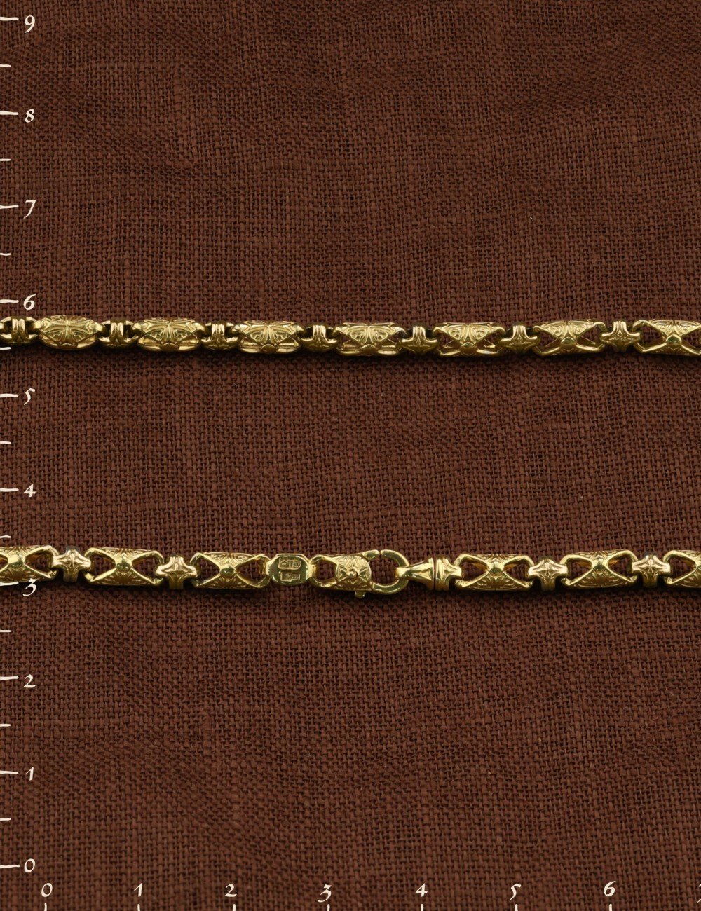 Цепь из лимонного золота