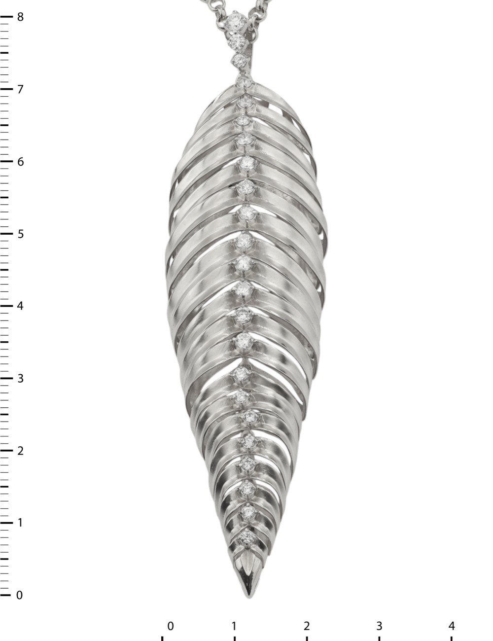 Колье из белого золота c бриллиантами