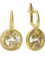Серьги из лимонного золота 585 пробы