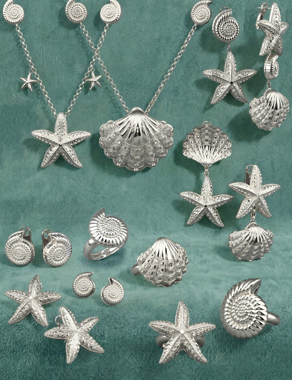 Серьги из белого золота 585 пробы