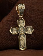 Крест из лимонного золота