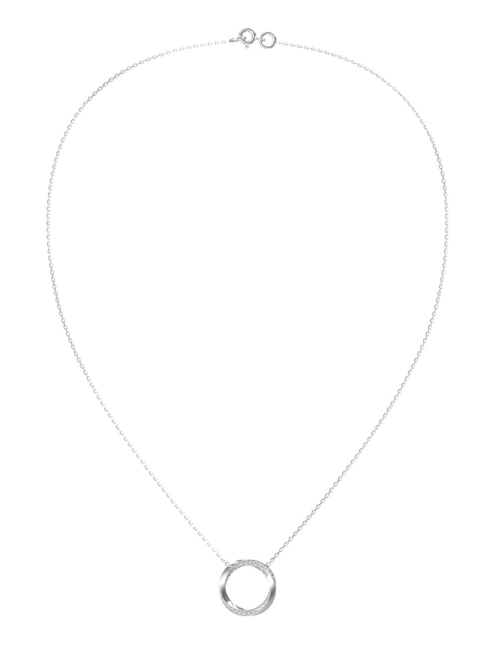 Колье из белого золота c бриллиантами