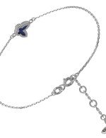 Браслет из белого золота c лазуритом