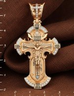 Крест из золота c фианитом