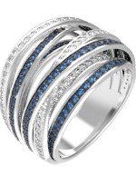 Кольцо из белого золота c фианитом